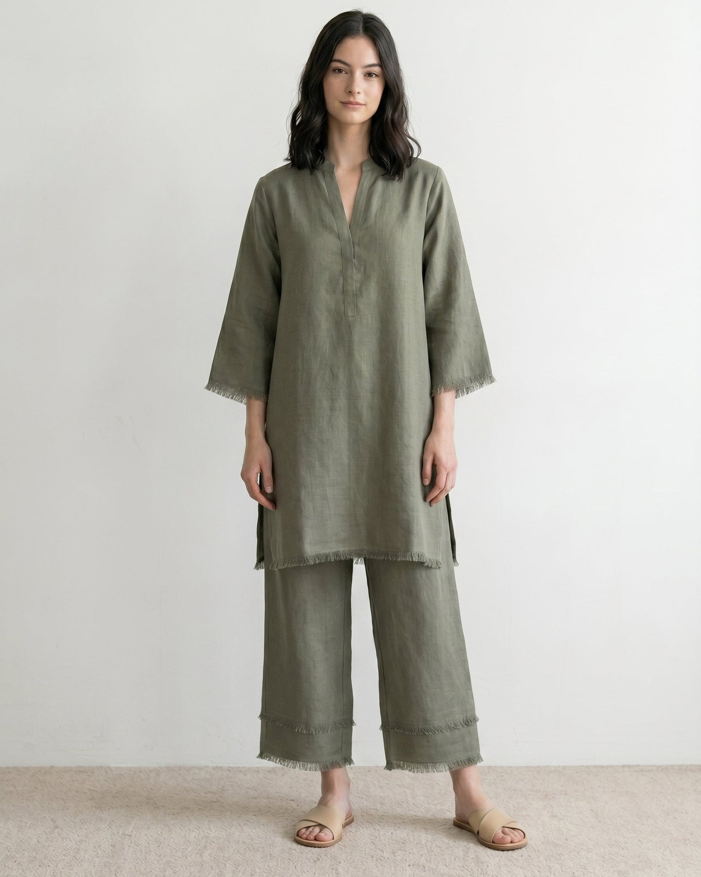 Sage Fringe Co-Ord Set