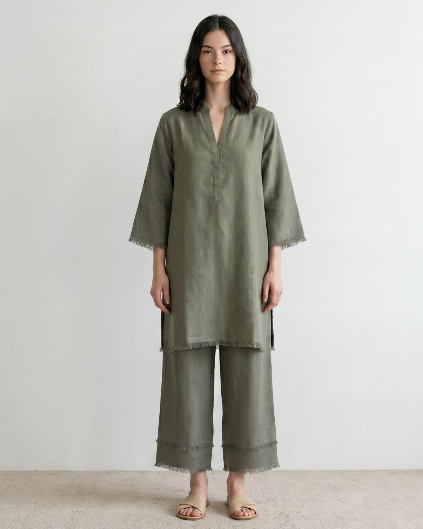 Sage Fringe Co-Ord Set