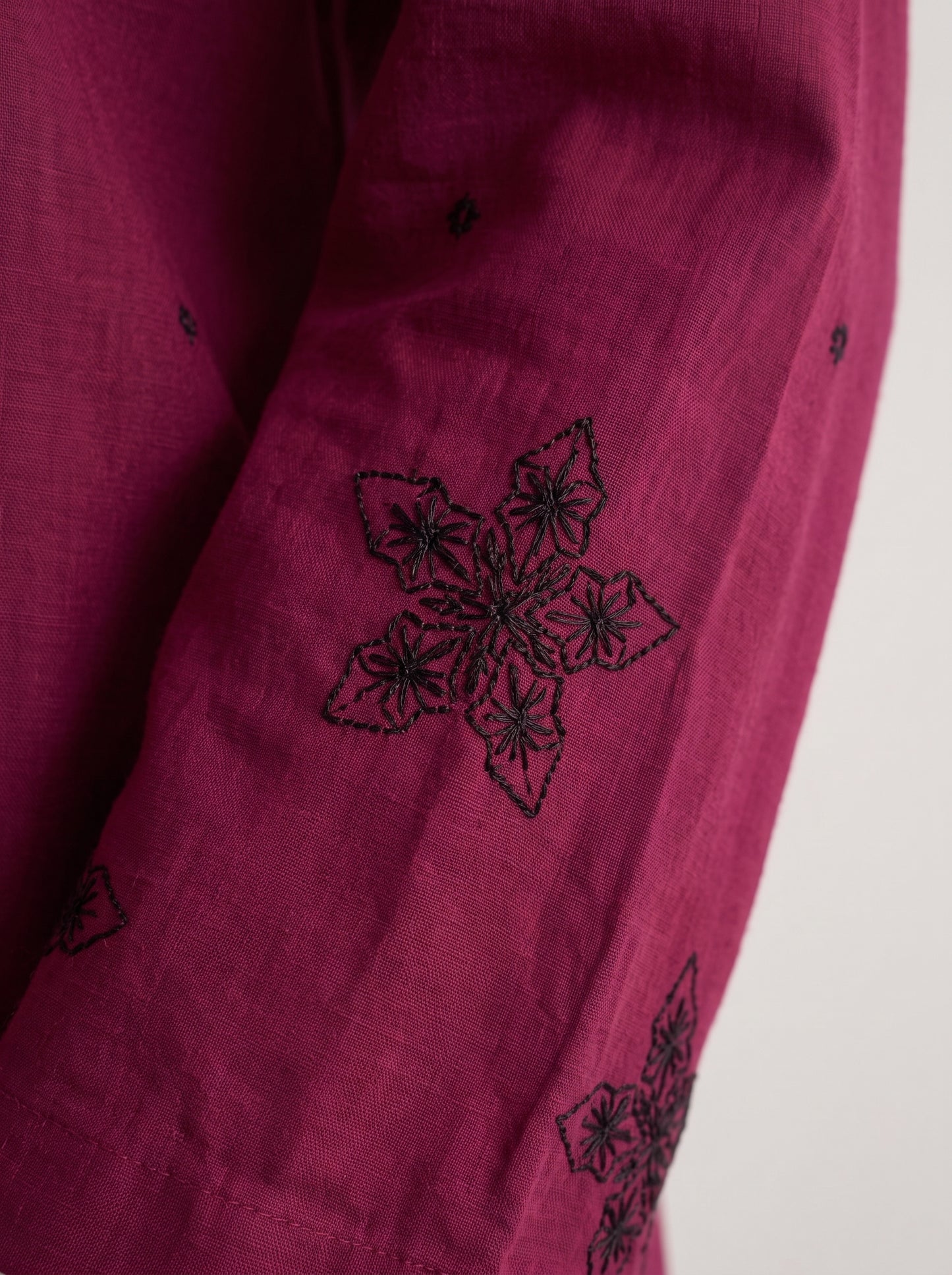 Berry Embroidered Co-ord Set