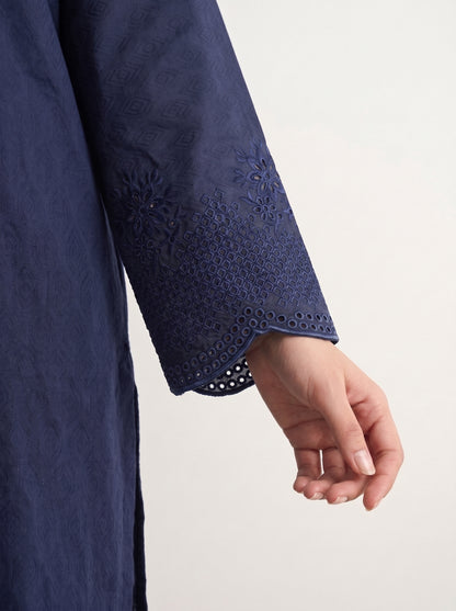 Navy Embroidered Co-ord Set