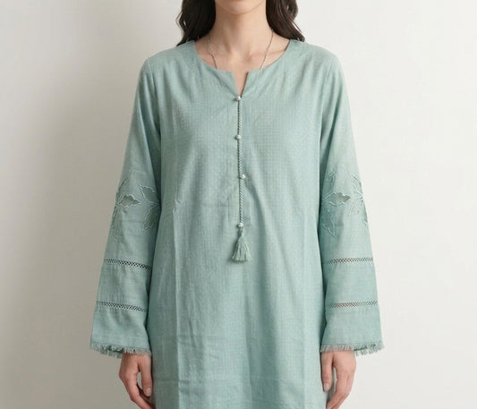 Mint Embroidered Co-ord Set