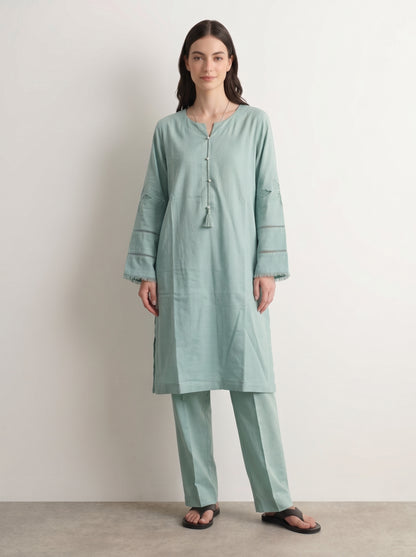 Mint Embroidered Co-ord Set